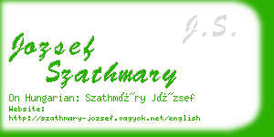 jozsef szathmary business card